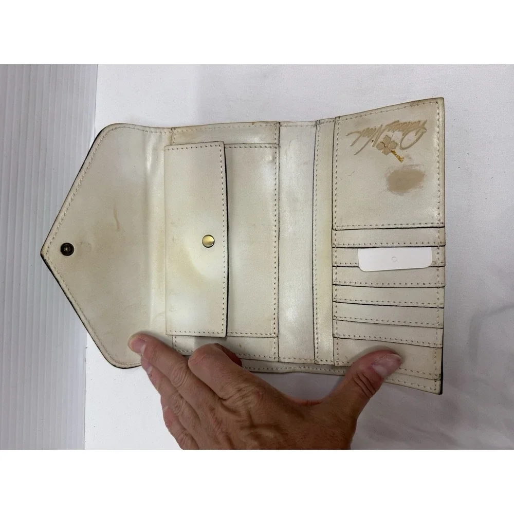 Patricia Nash FIORA Dome Satchel PURSE in IVORY TOOLED & FREE WALLET NWOT!